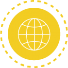 Icon of a globe